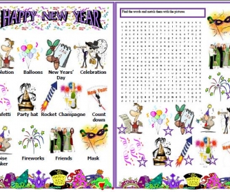 New Year Wordsearch Puzzle