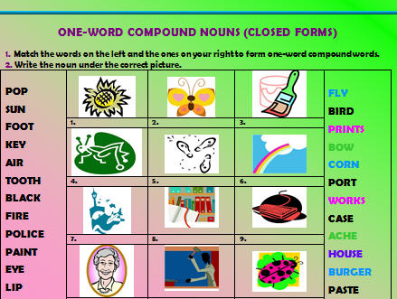 One Word Compound Nouns