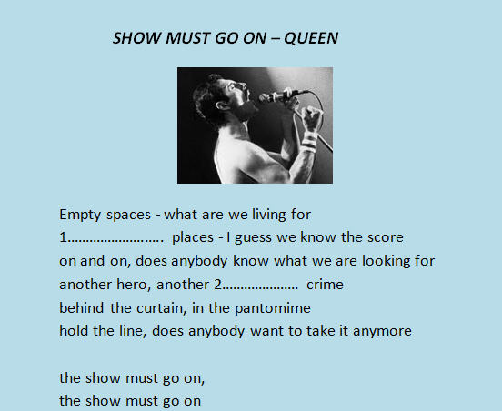 The show must go on queen перевод