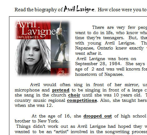 Lavigne age avril