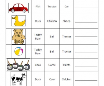 Toys: Vocabulary Multiple Choice and Writing Worksheet