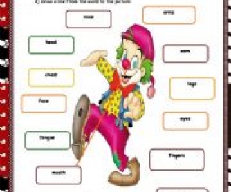 Parts of the Body Elementary Worksheet