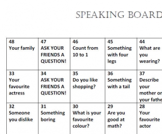Speaking Board Game