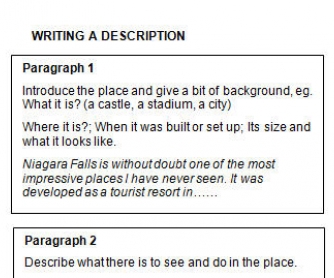 essay description of a place