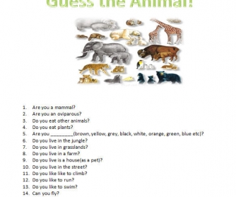 Guess The Animal Game