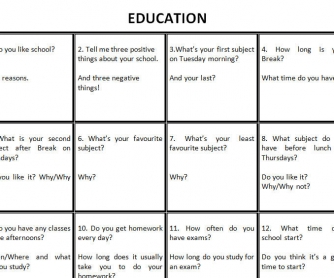 20 Discussion Questions on School & Education