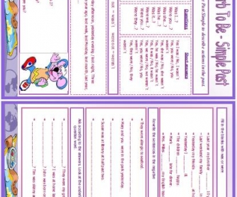 Verb To Be - Simple Past Worksheet