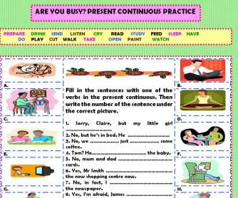 Are You Busy? (Present Continuous Practice)