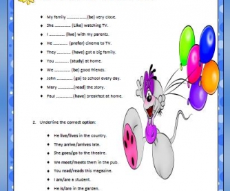 Present Simple Elementary Worksheet II