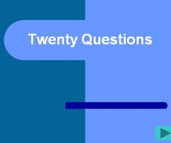 20 Questions: A Funny Game