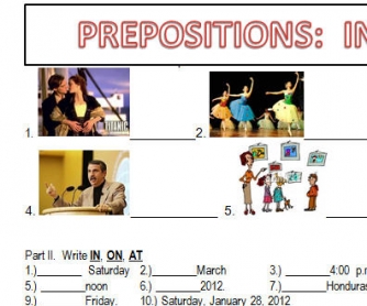 Prepositions IN-ON-AT