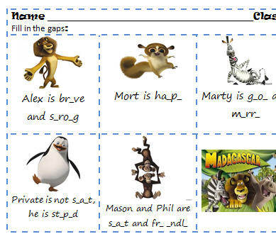 Madagascar characters