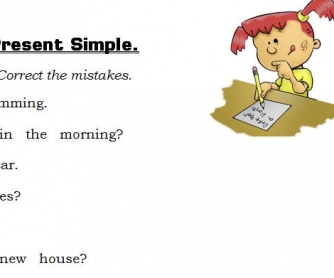 Present Simple Worksheet: Correct The Mistakes