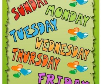 Days of the Week Classroom Poster