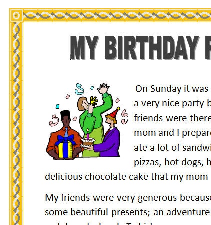 10 Lines On My Birthday Party For Class 3