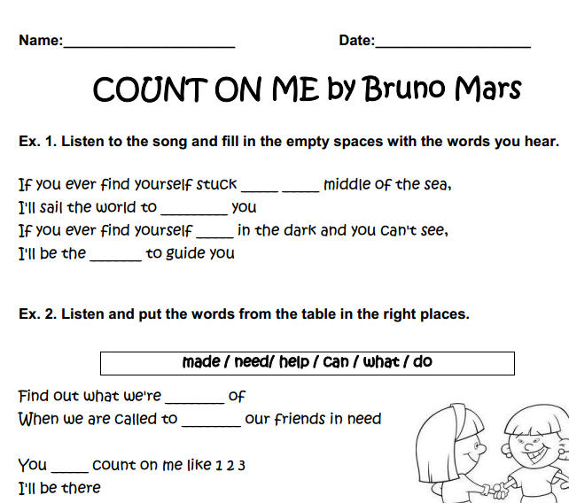bruno mars count on me lyrics and song