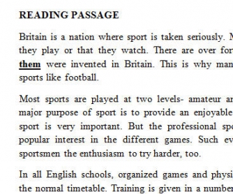 Sports in Britain