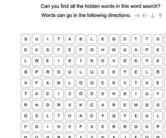 Family Matters Word Search Puzzle