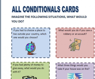 All Conditional Sentences Speaking Cards