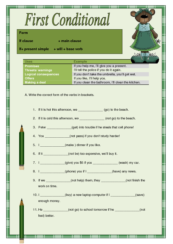 first-conditional-revision-worksheet