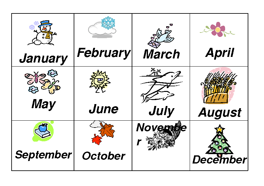 Months Worksheet