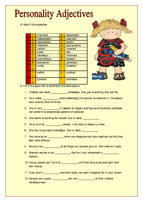 personality-adjectives-worksheet