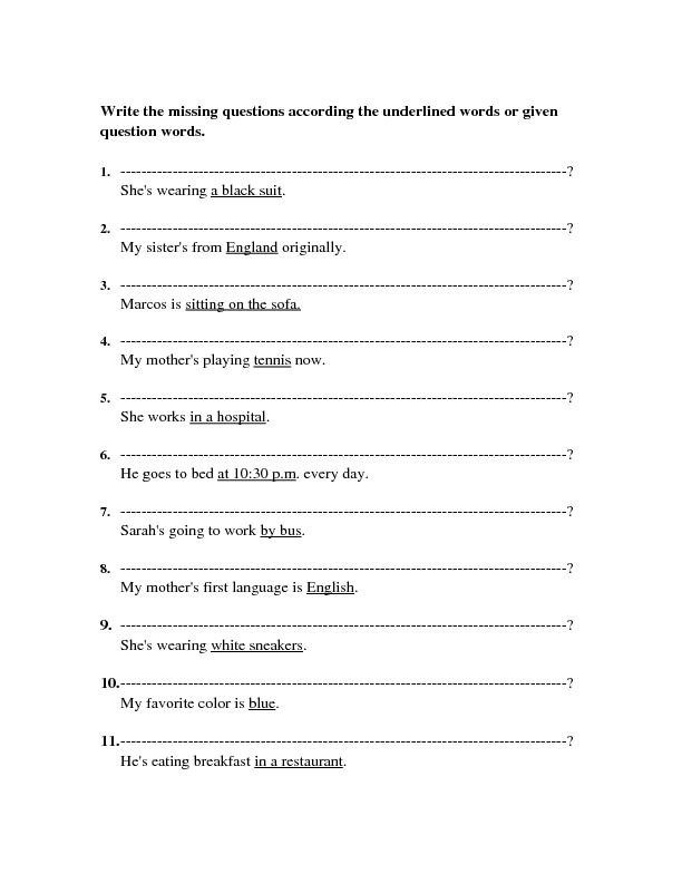 Making Questions Present Simple And Present Continuous 