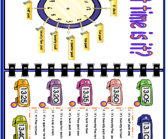 Telling the Time Elementary Worsheet