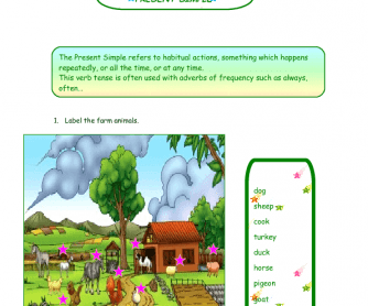 A Visit To The Farm Worksheet