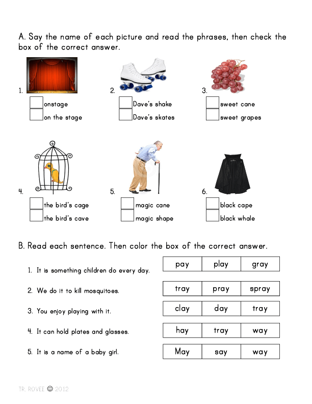 writing prompts kindergarten creative Vowel Words A  Long  Sound Phrases with and