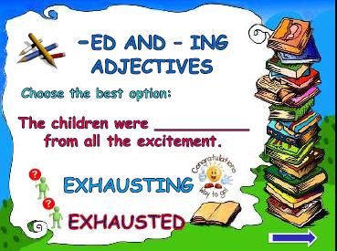 Adjectives Ending In Ed Ing