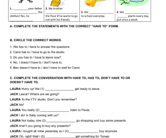 Have To Busyteacher Free Printable Worksheets For Busy English Teachers
