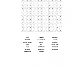 Holiday Wordsearch
