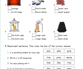 Words and Phrases with Long Vowel -A- Sound