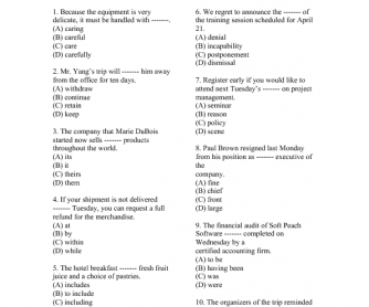 TOEIC Reading Practice