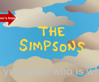 Revise Family Vocabulary with the Simpsons