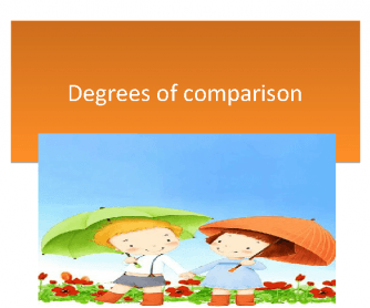 Degrees of Comparison [PowerPoint Presentation]