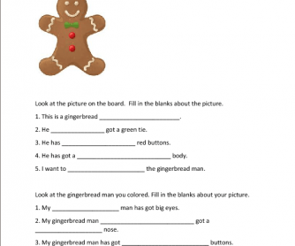 What Has The Gingerbread Man Got?