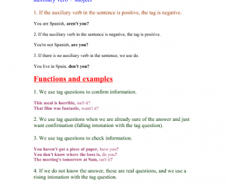 Questions examples tag 65 FREE