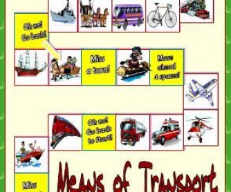 Means of Transport Boardgame