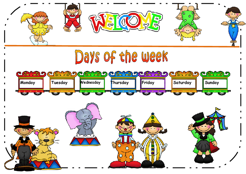 Days Of The Week Classroom Poster