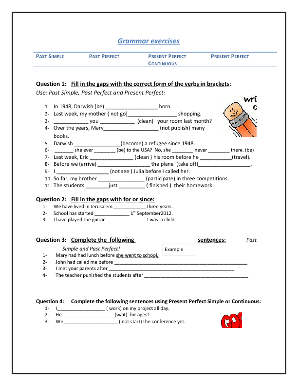 grammar-exercises-tenses