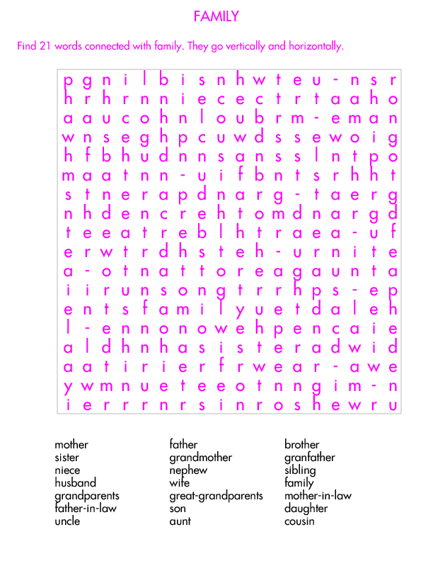 family-wordsearch