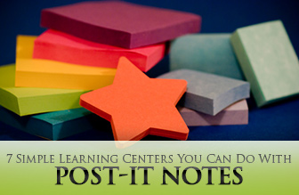 7 Simple Learning Centers You Can Do With Post-It Notes