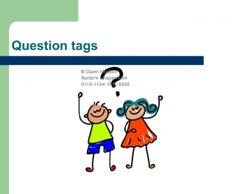 Question Tags Presentation