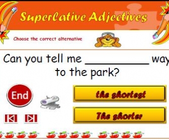 Adjectives Multiple Choice Activity