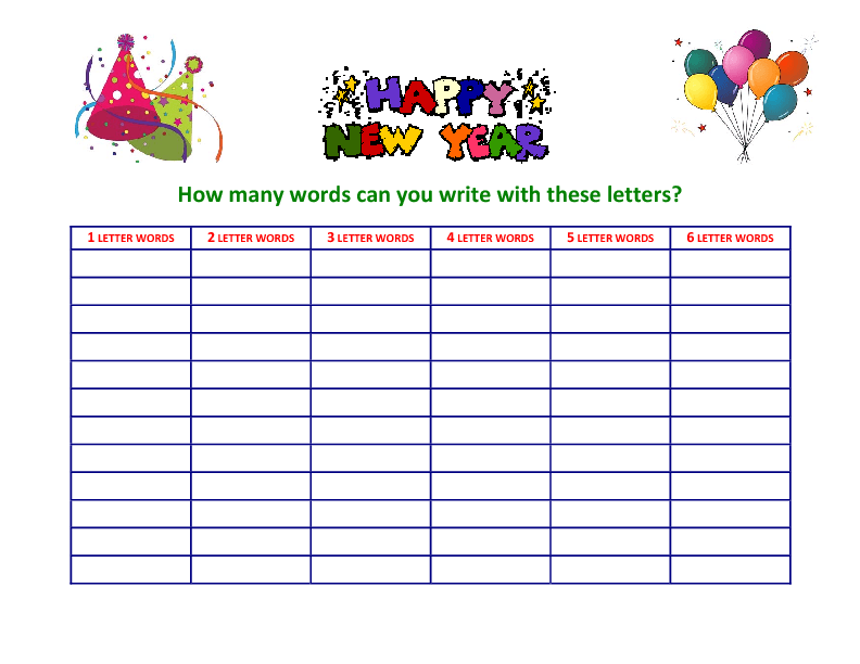 How many words. Happy New year Worksheets. Worksheet Happy New year how many. New year busyteacher. Happy New year Worksheets 5 класс.