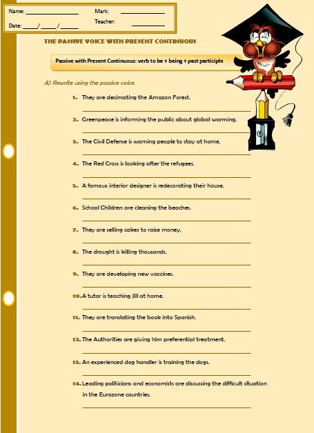 the-passive-voice-with-present-continuous