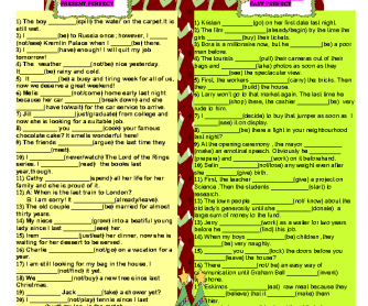 Past Simple Vs Present Perfect and Past Perfect