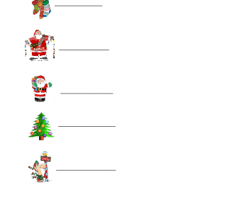 Christmas Matching Worksheet